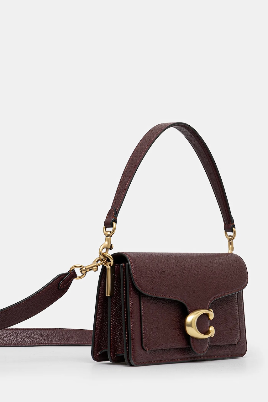 Кожаная сумочка Coach Tabby 26 цвет бордовый Кожаная сумочка Coach Tabby 26 цвет бордовый