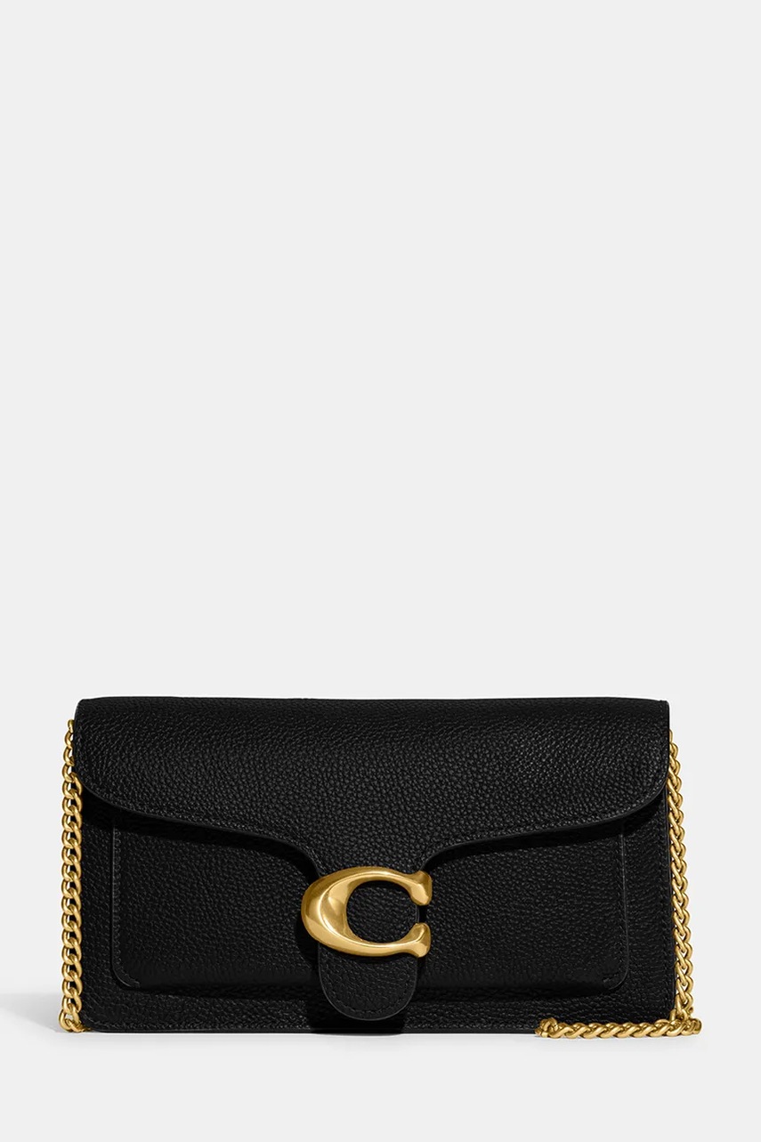 Coach torebka skórzana Tabby Chain Clutch