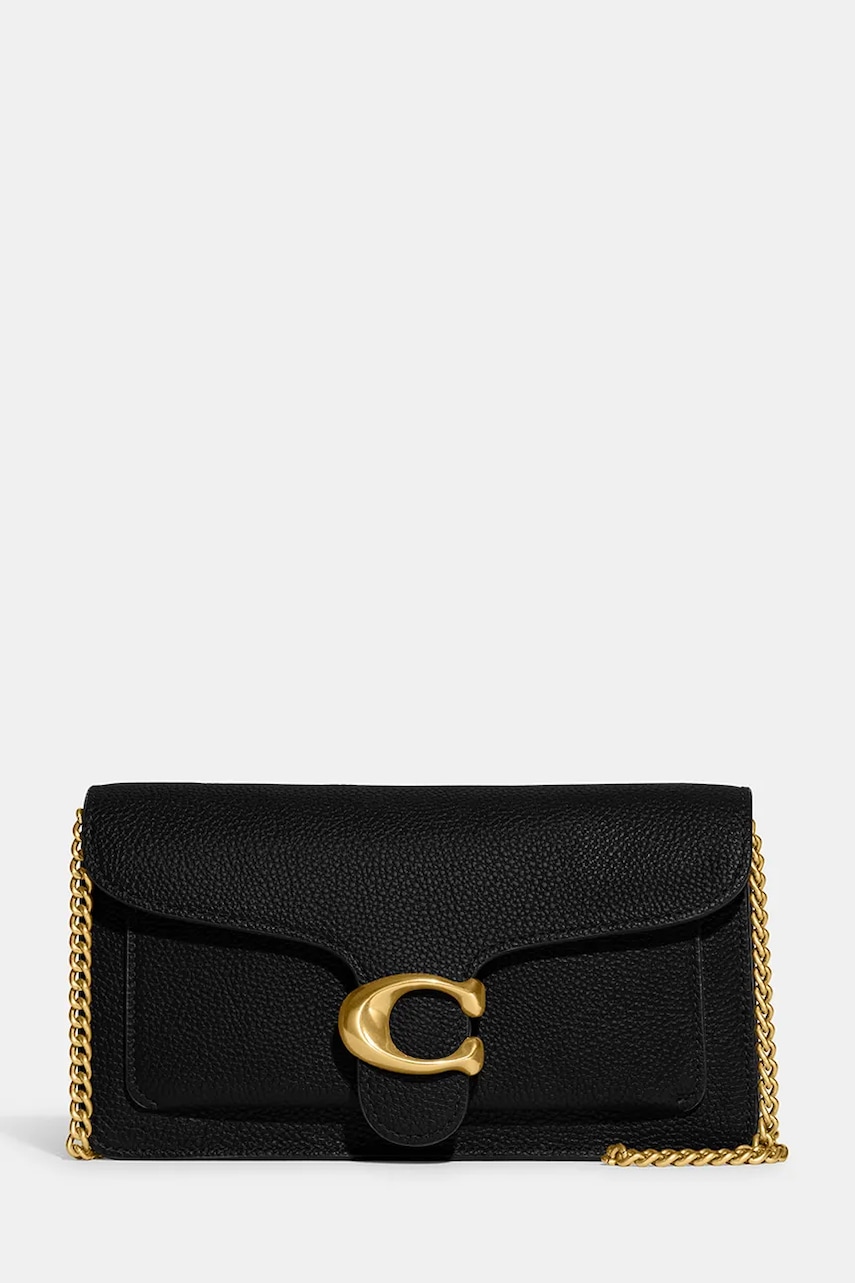 Coach torebka skórzana Tabby Chain Clutch