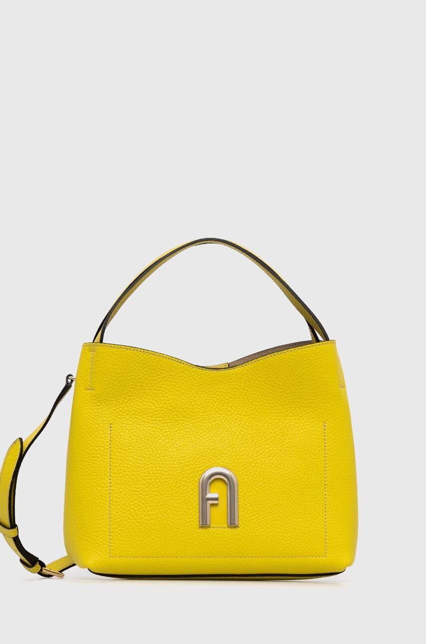 

Шкіряна сумочка Furla колір жовтий