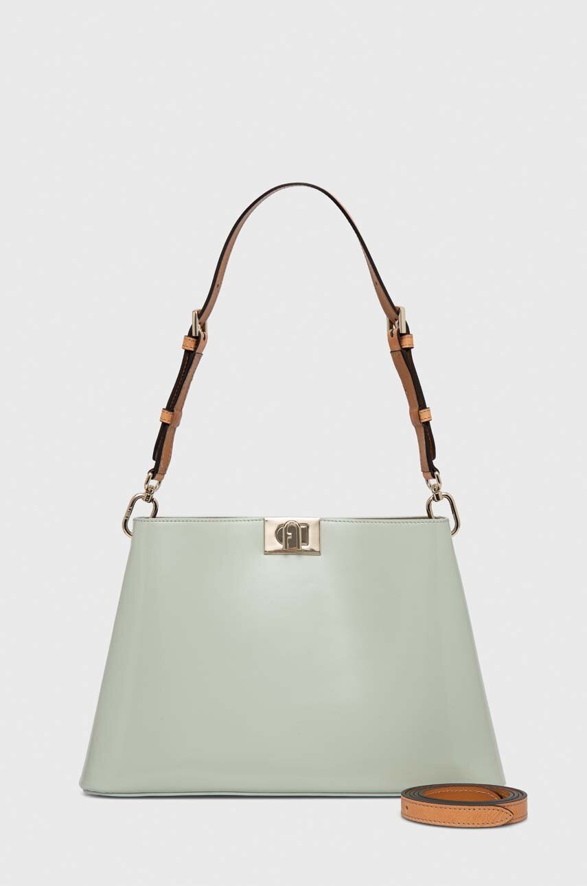 

Шкіряна сумочка Furla колір зелений
