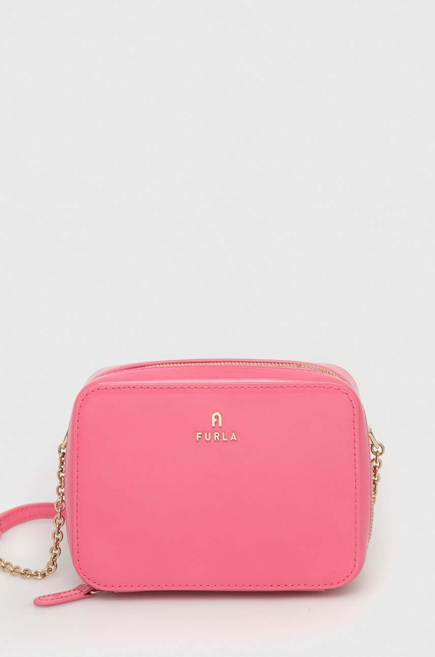 

Кожаная сумочка Furla цвет фиолетовый