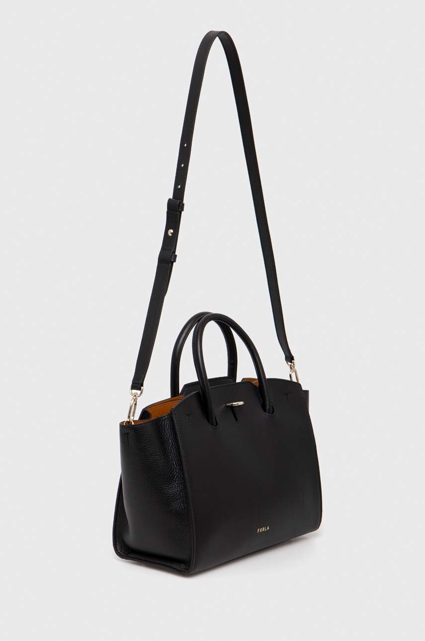 

Шкіряна сумочка Furla колір чорний