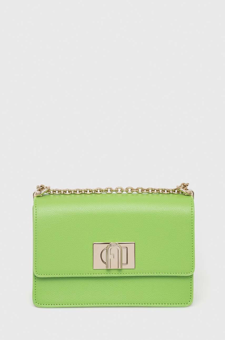 

Шкіряна сумочка Furla колір зелений