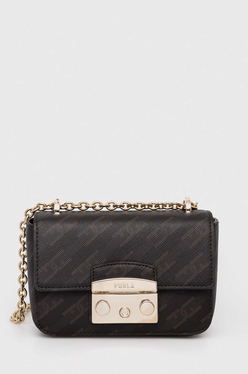 

Шкіряна сумочка Furla колір коричневий