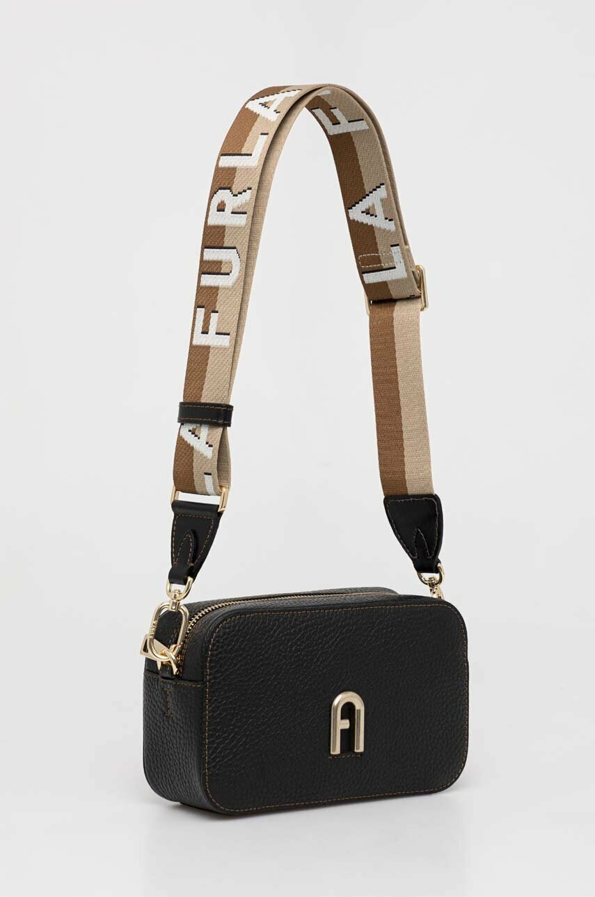 

Шкіряна сумочка Furla колір чорний