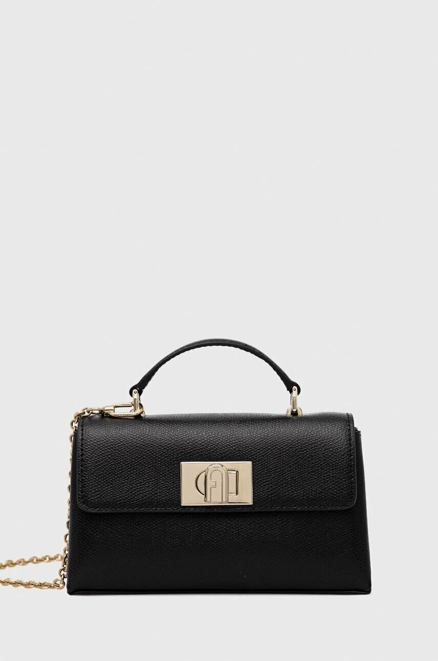 

Шкіряна сумочка Furla колір чорний