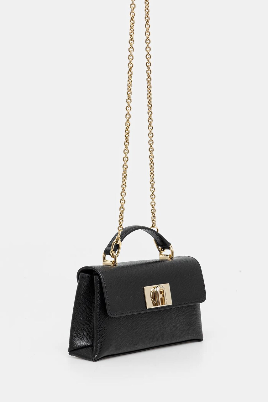 Кожаная сумочка Furla цвет чёрный Кожаная сумочка Furla цвет чёрный