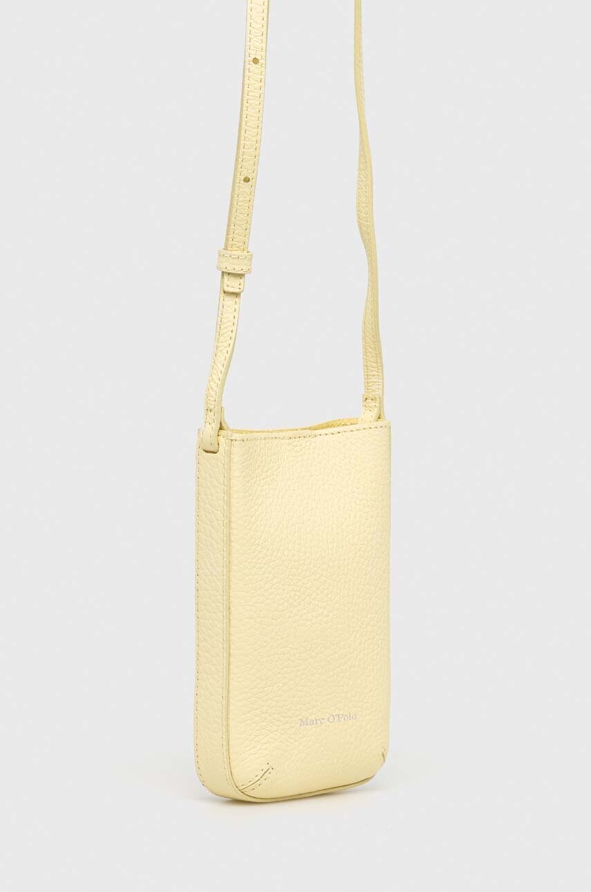 

Кожаная сумка Marc O'Polo цвет жёлтый