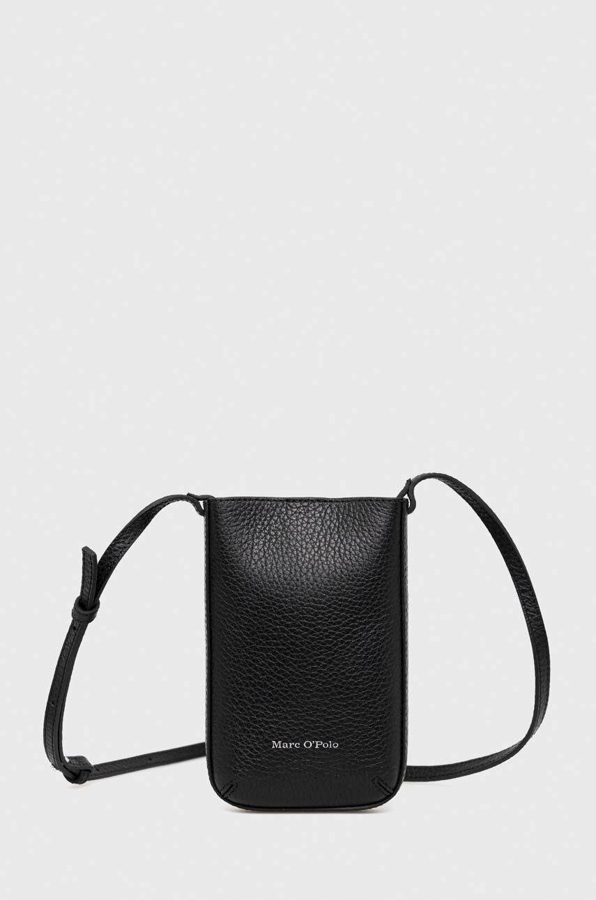 Marc O’Polo borseta de piele culoarea negru Accesorii imagine 2022