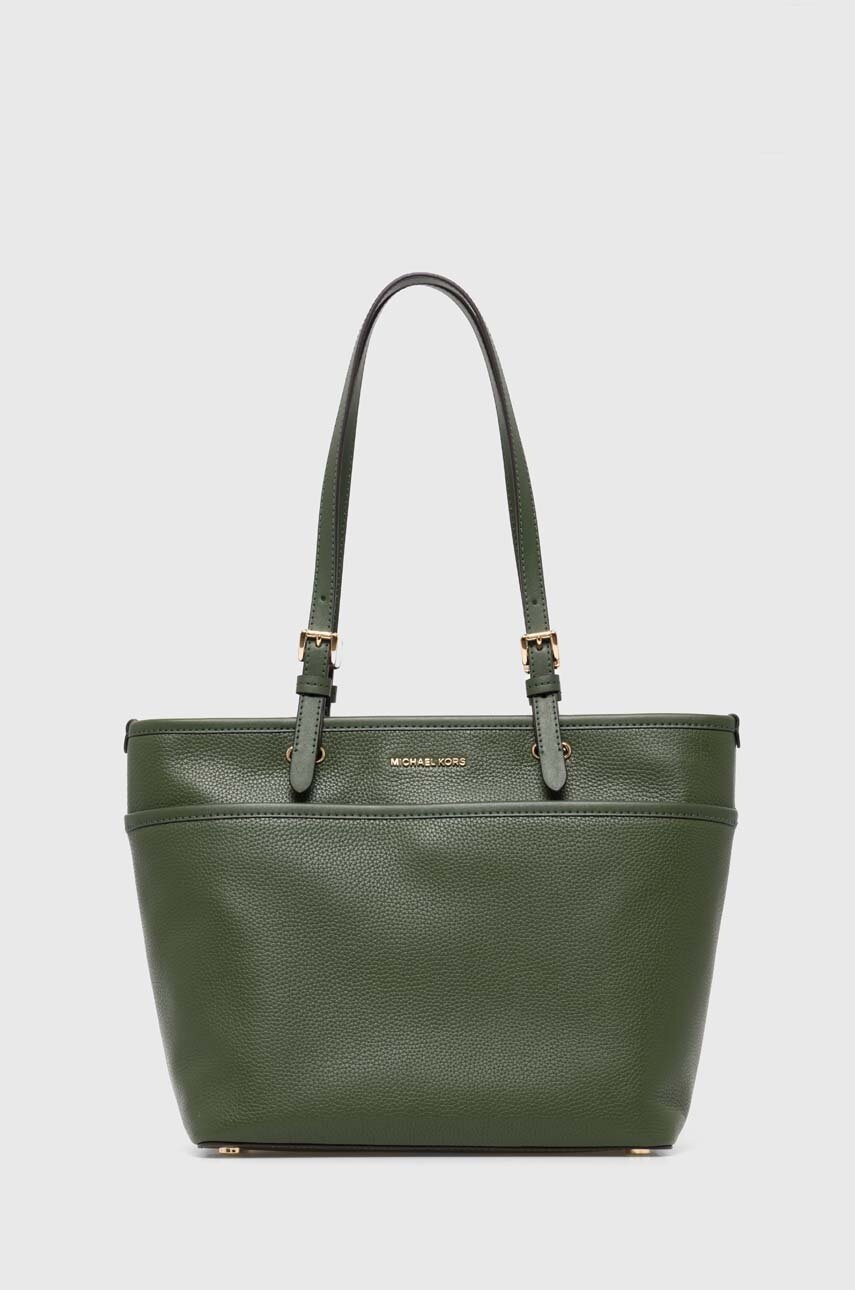

Кожена чанта MICHAEL Michael Kors в зелено, Зелен