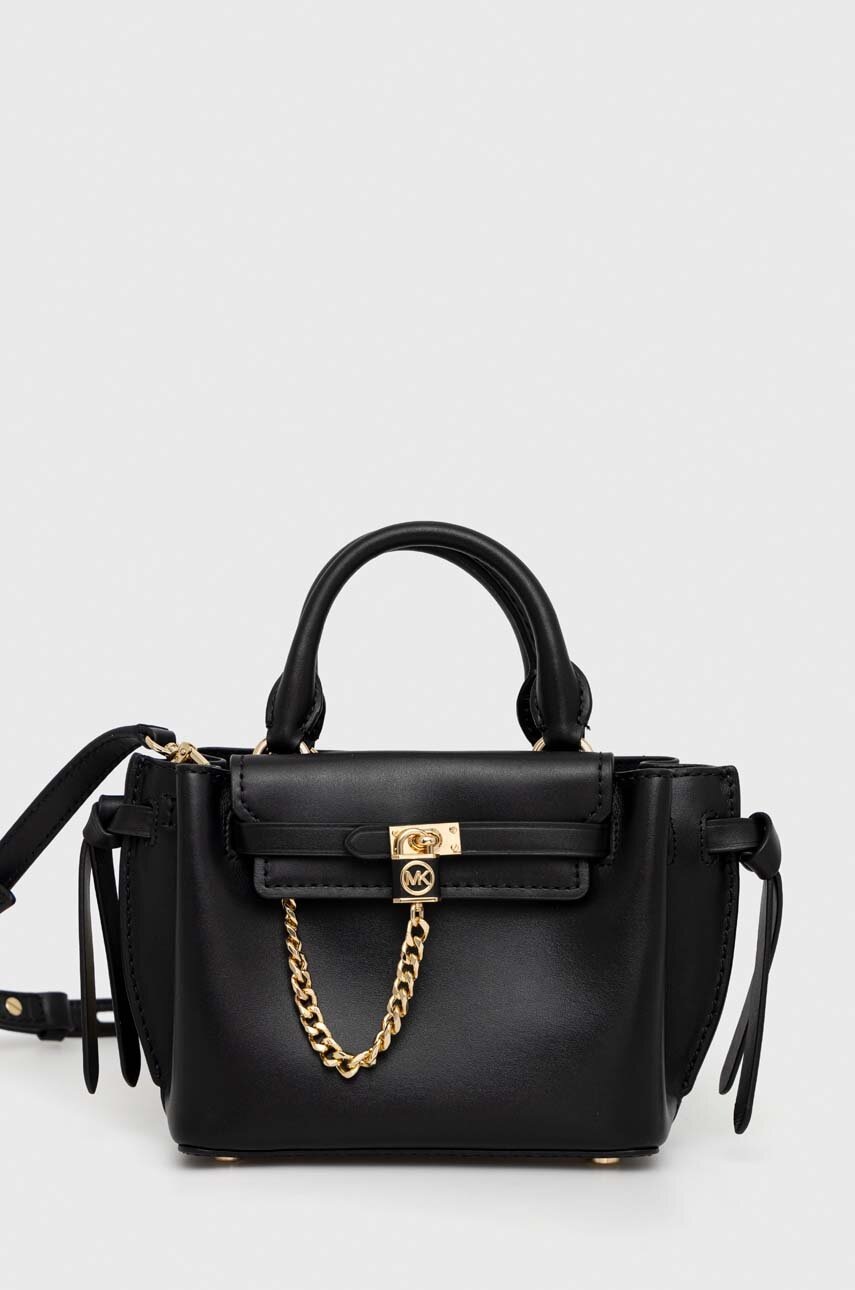 MICHAEL Michael Kors poseta de piele culoarea negru