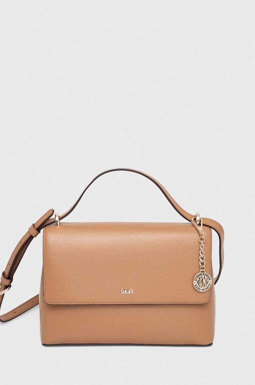 

Кожаная сумочка Dkny цвет чёрный