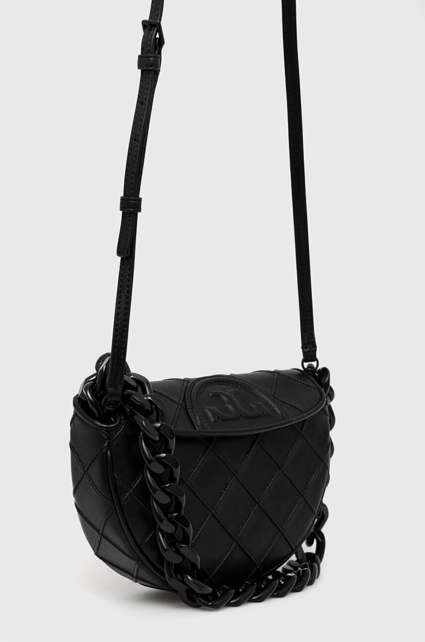 

Кожаная сумочка Tory Burch цвет чёрный