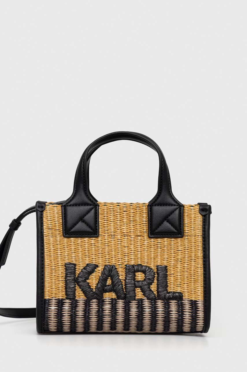 Karl Lagerfeld poseta culoarea bej Accesorii imagine 2022