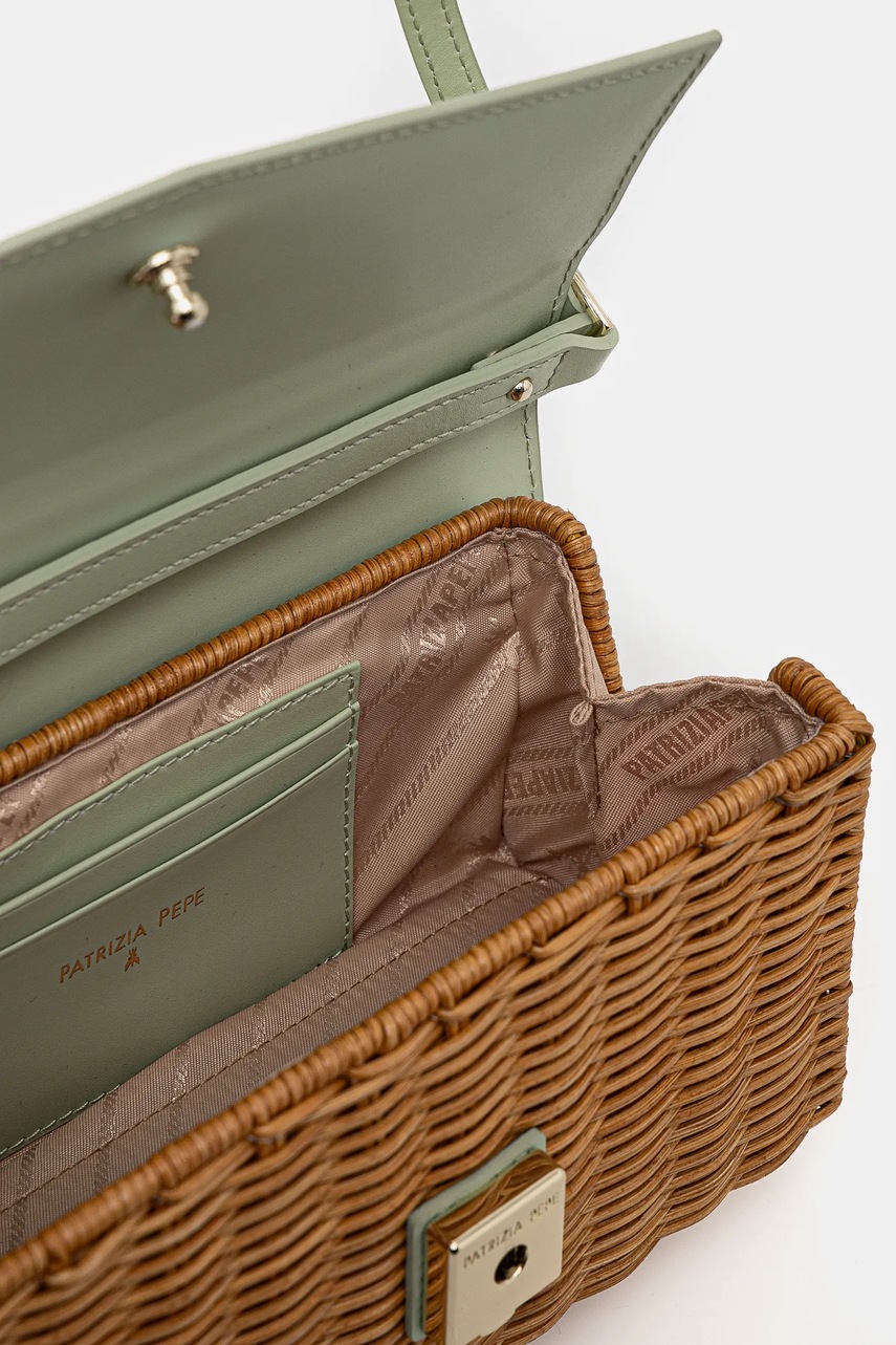 Τσάντα Patrizia Pepe χρώμα: πράσινο φωτογραφία