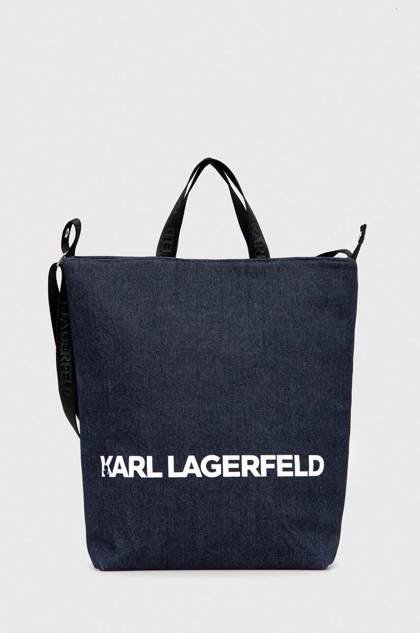 

Чанта Karl Lagerfeld в тъмносиньо, Тъмносин
