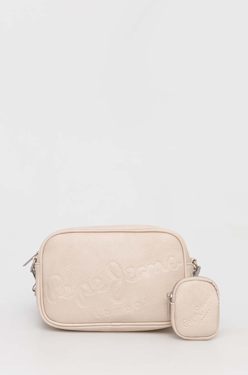 

Чанта Pepe Jeans в бежово, Бежов