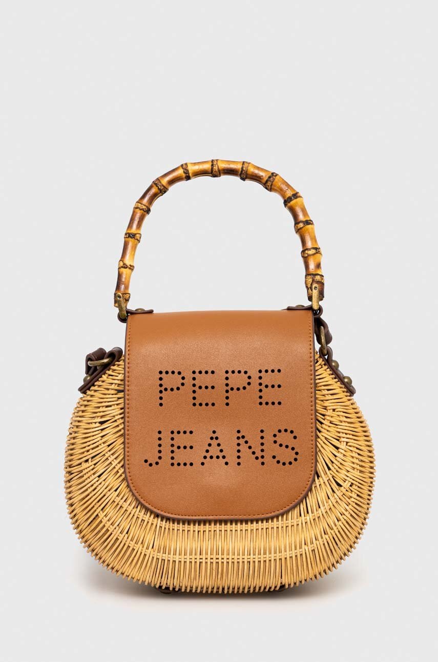 

Чанта Pepe Jeans в бежово, Бежов