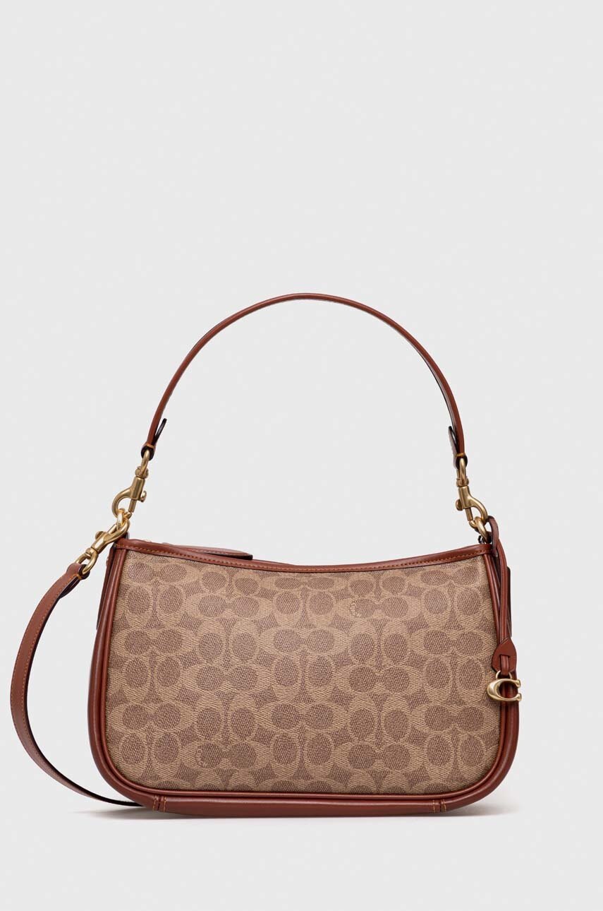 

Шкіряна сумочка Coach колір коричневий