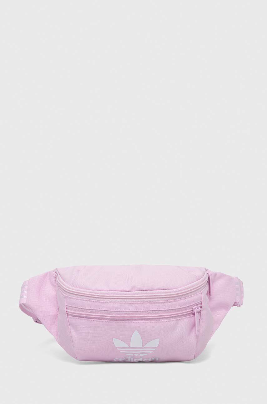 Ledvinka adidas Originals růžová barva - růžová -  Hlavní materiál: 100 % Recyklovaný polyester