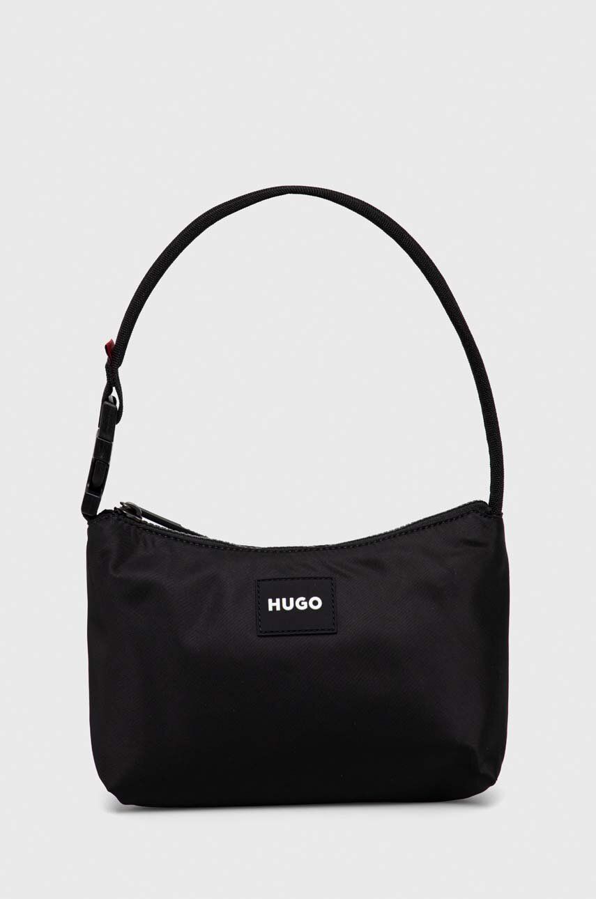HUGO poseta culoarea negru image3