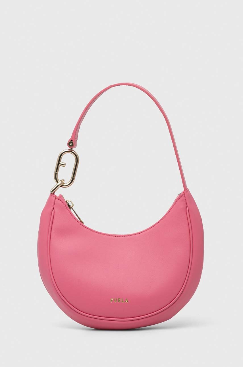 

Шкіряна сумочка Furla Primavera колір рожевий