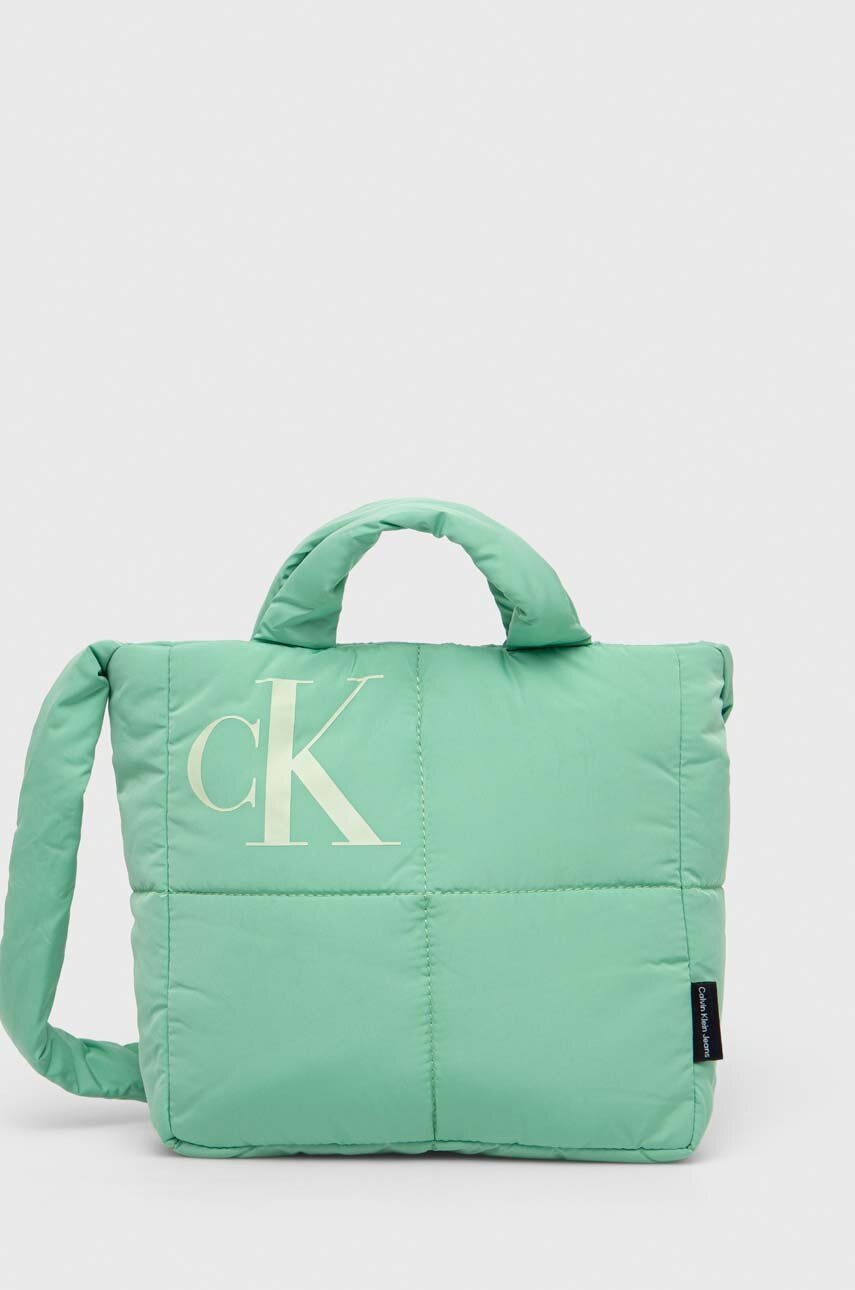 

Чанта Calvin Klein Jeans в зелено, Зелен