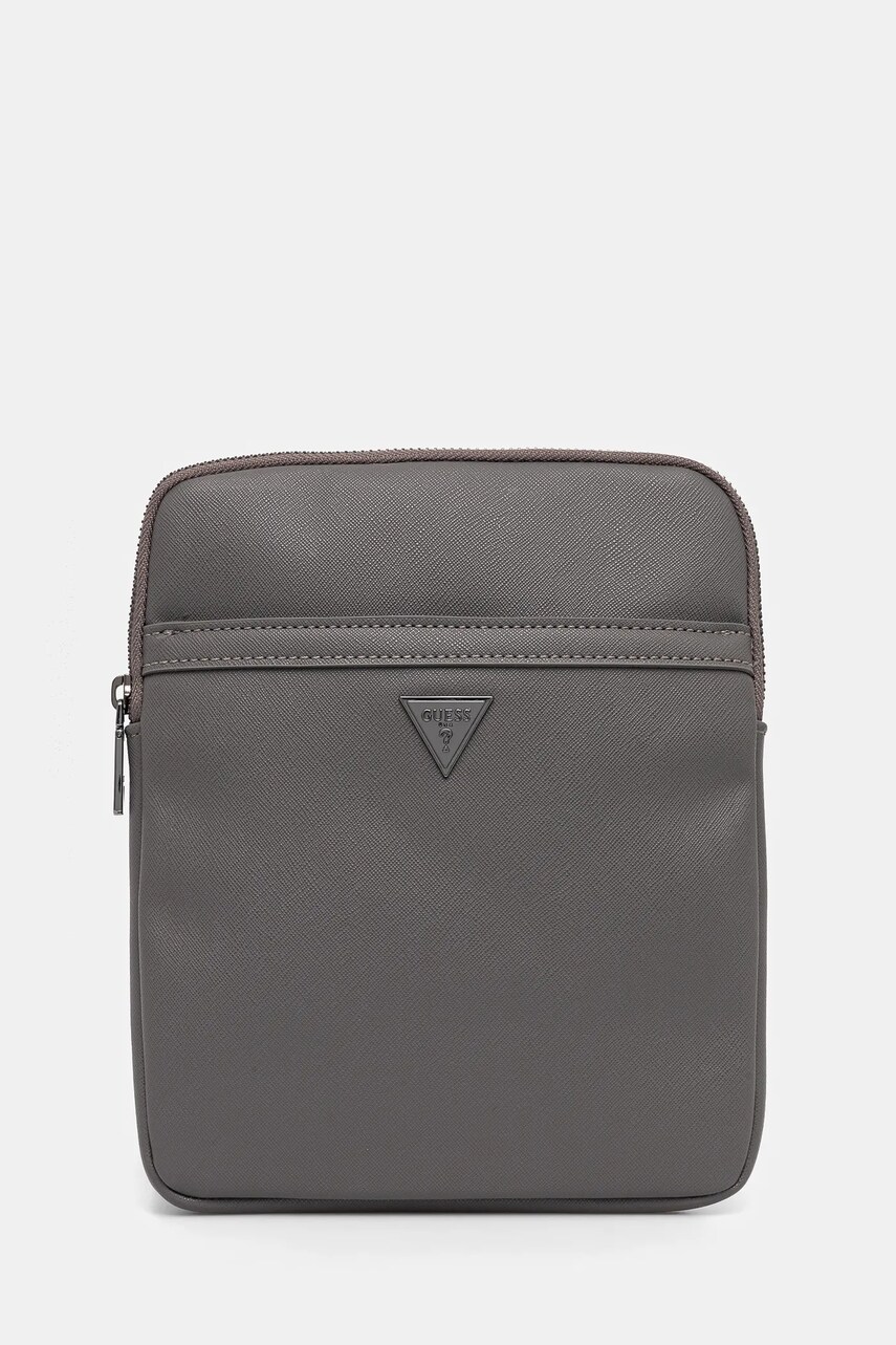 Levně Ledvinka Guess CERTOSA šedá barva, HMECSA P3123