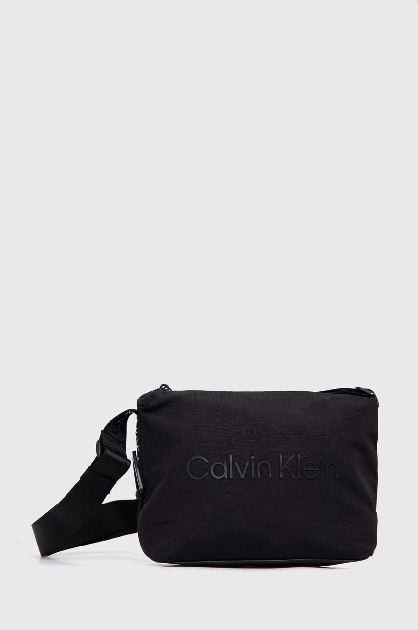 

Чанта през рамо Calvin Klein в черно, Черен