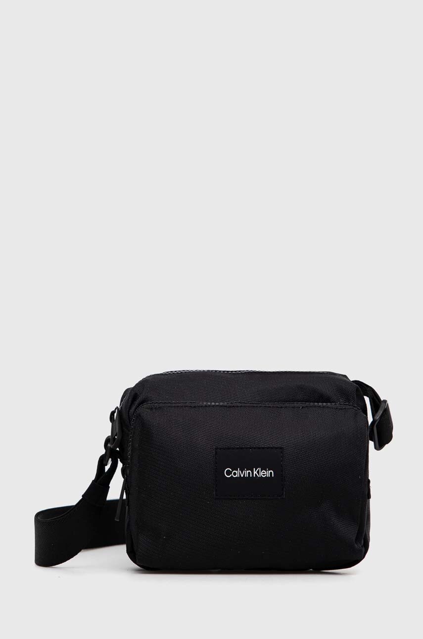 

Чанта през рамо Calvin Klein в черно, Черен