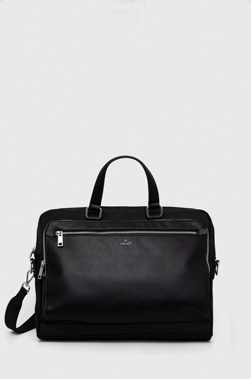 Taška na notebook Liu Jo černá barva - černá -  Hlavní materiál: 70 % Polyester