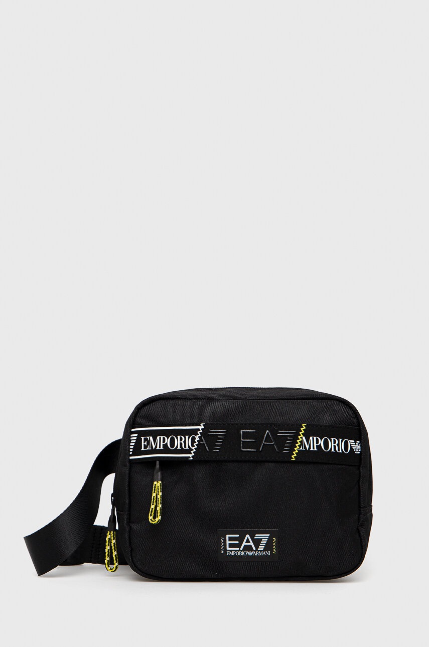 

Чанта за кръст EA7 Emporio Armani в черно, Черен