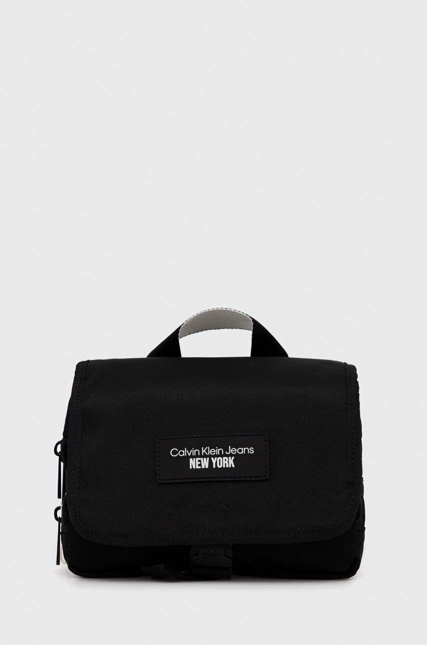 

Козметична чанта Calvin Klein Jeans в черно, Черен