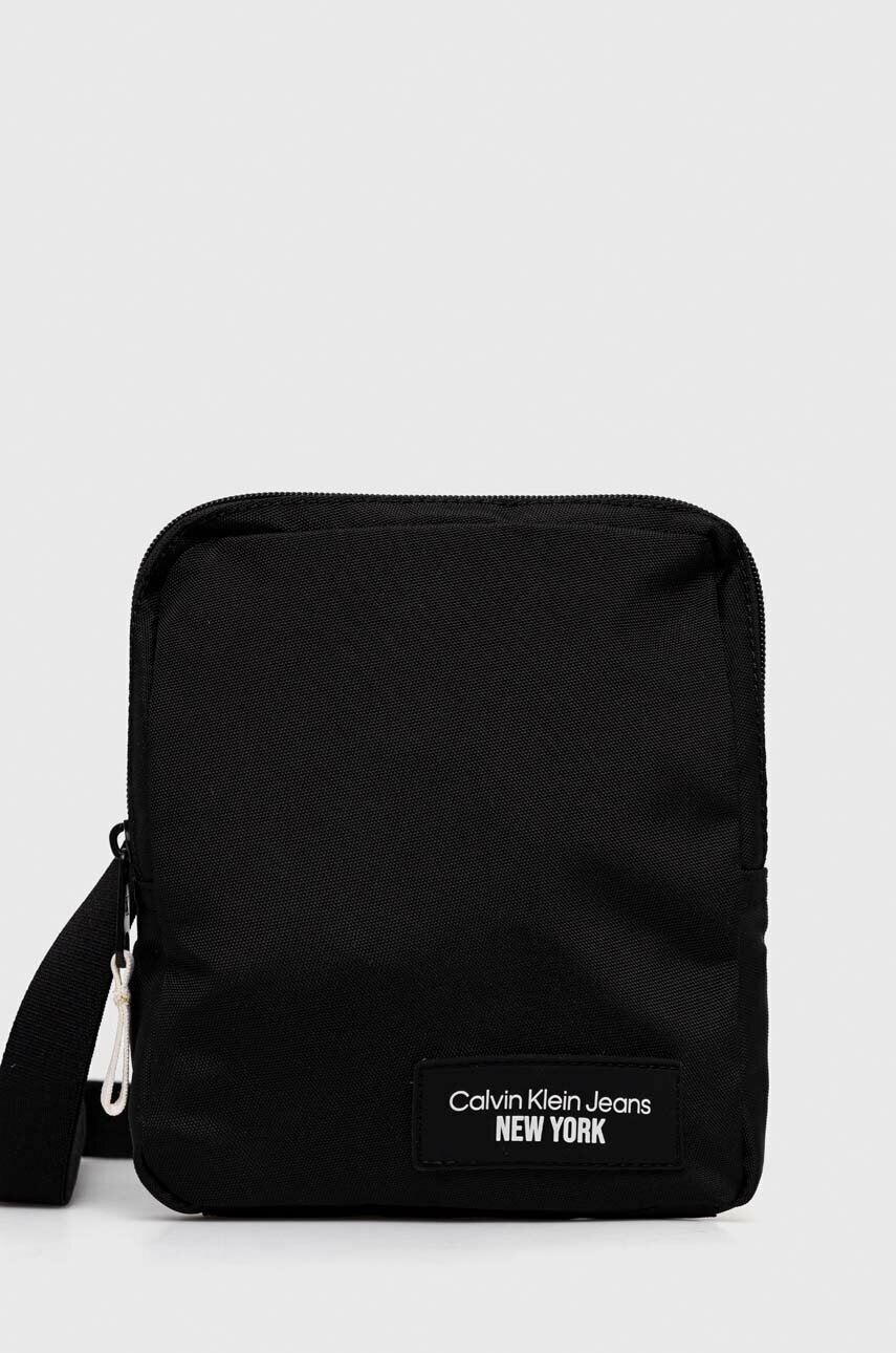 

Чанта през рамо Calvin Klein Jeans в черно, Черен