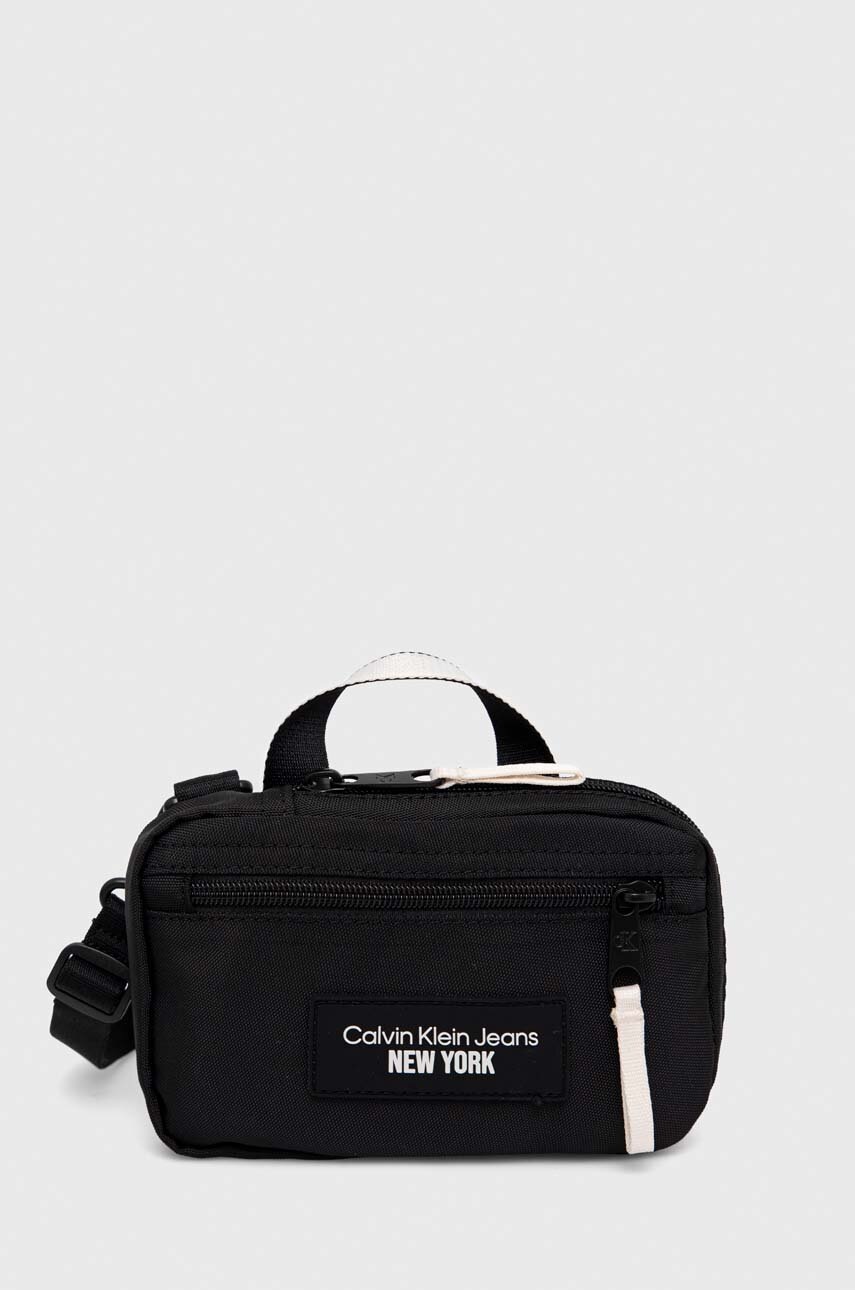 

Чанта през рамо Calvin Klein Jeans в черно, Черен