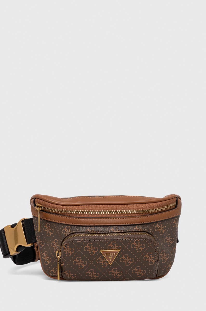 

Сумка на пояс Guess колір коричневий