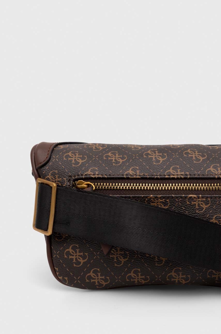 Сумка на пояс Guess колір коричневий 