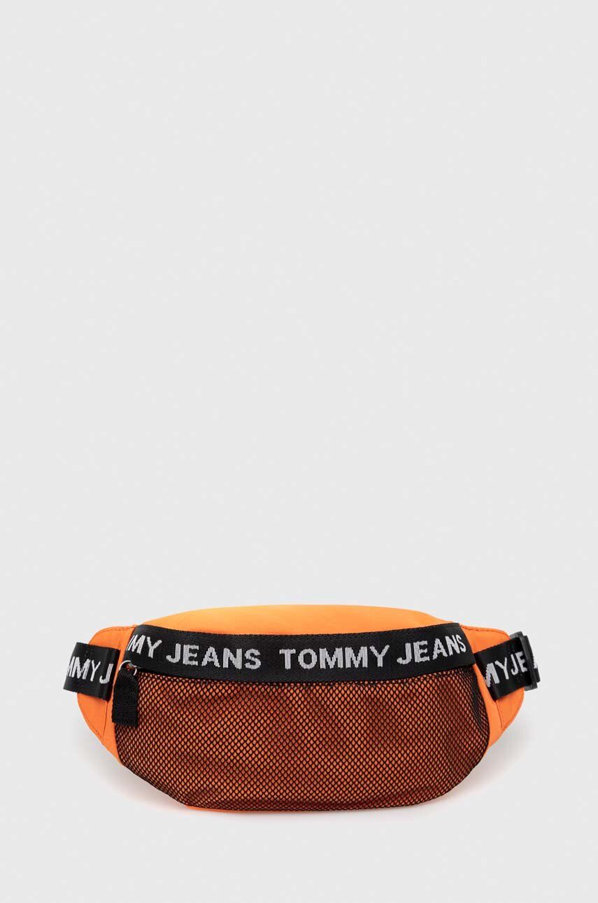 Levně Ledvinka Tommy Jeans oranžová barva
