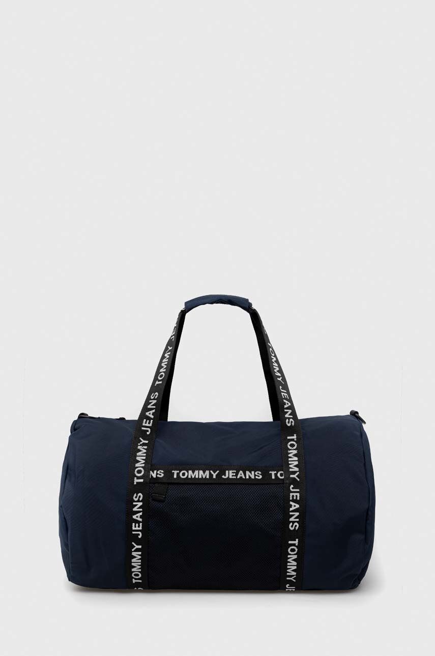 Taška Tommy Jeans tmavomodrá barva - námořnická modř -  100 % Polyester