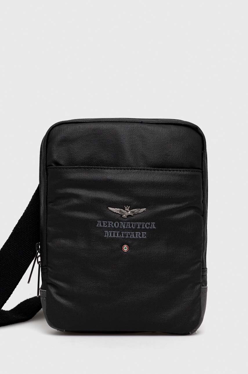 

Чанта през рамо Aeronautica Militare в черно, Черен