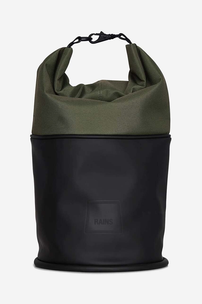 Rains rucsac culoarea verde 12930-EVERGREEN