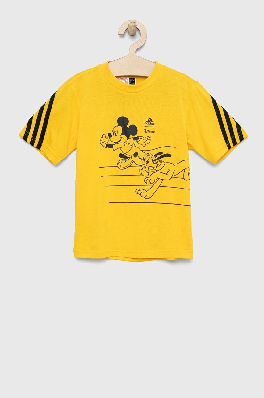 

Детска тениска adidas x Disney в жълто с принт, Жълт