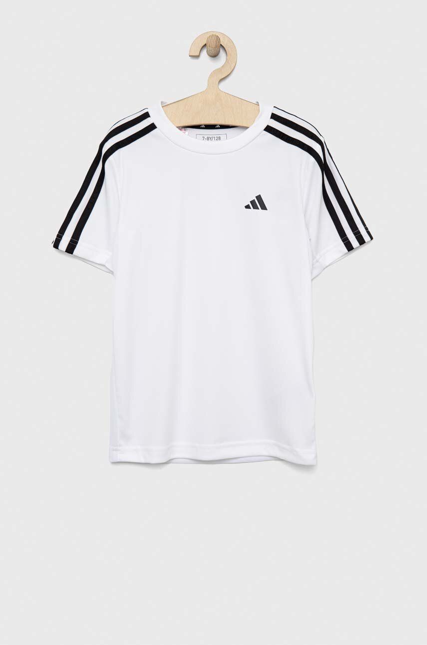 adidas tricou copii U TR-ES 3S culoarea alb, cu imprimeu