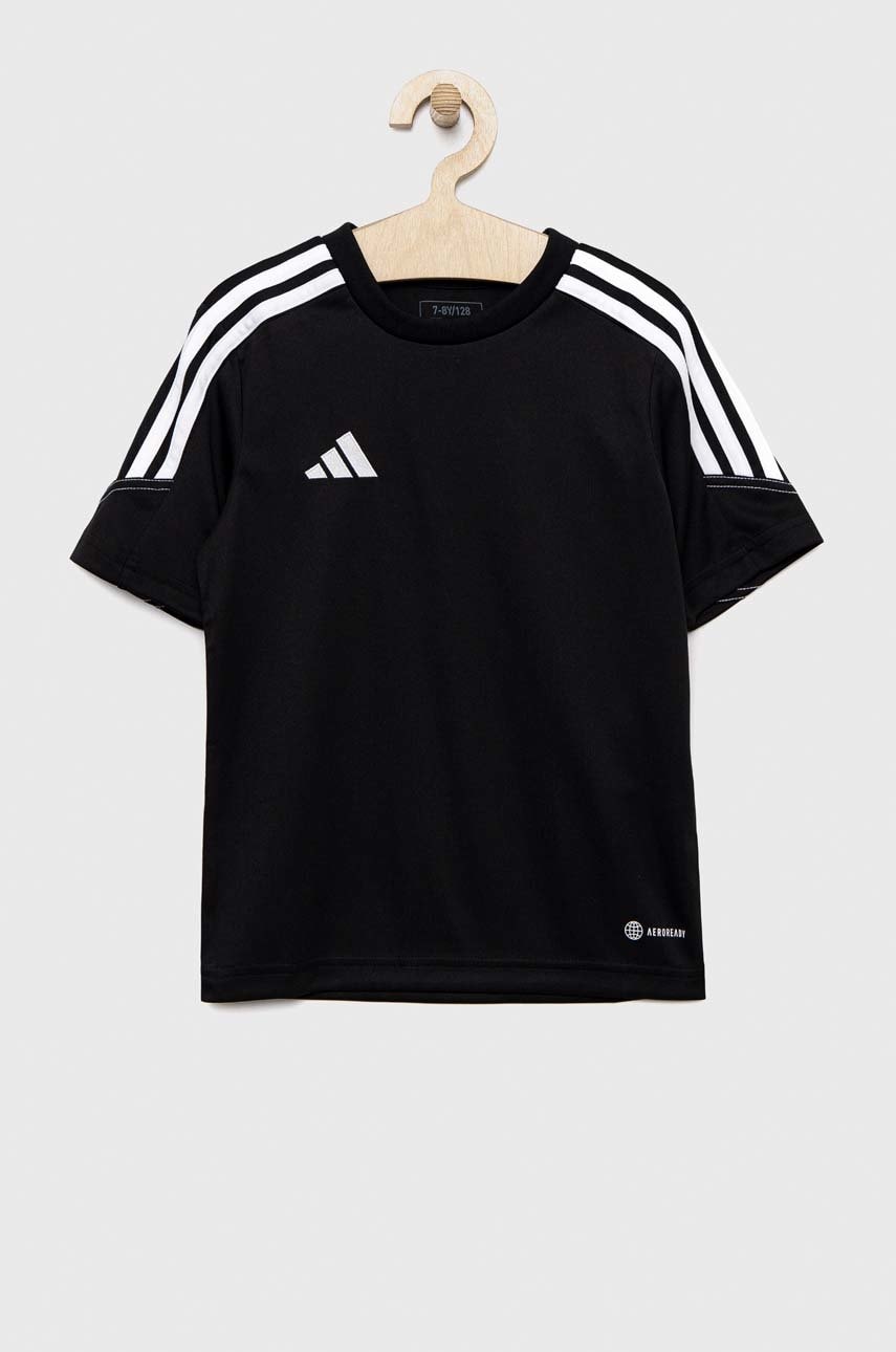 Adidas Performance tricou copii TIRO culoarea negru, neted