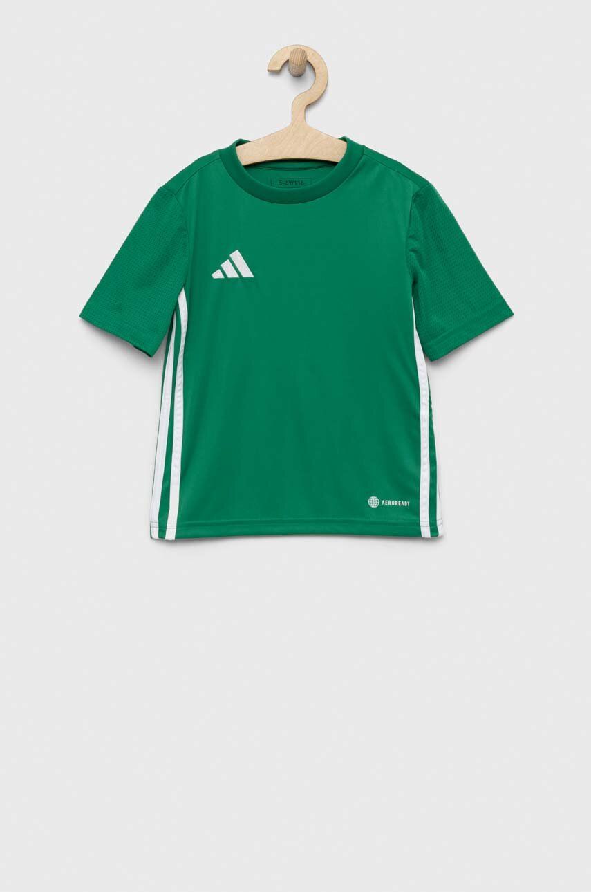 Dětské tričko adidas Performance TABELA 23 JSY zelená barva - zelená -  100 % Recyklovaný polye