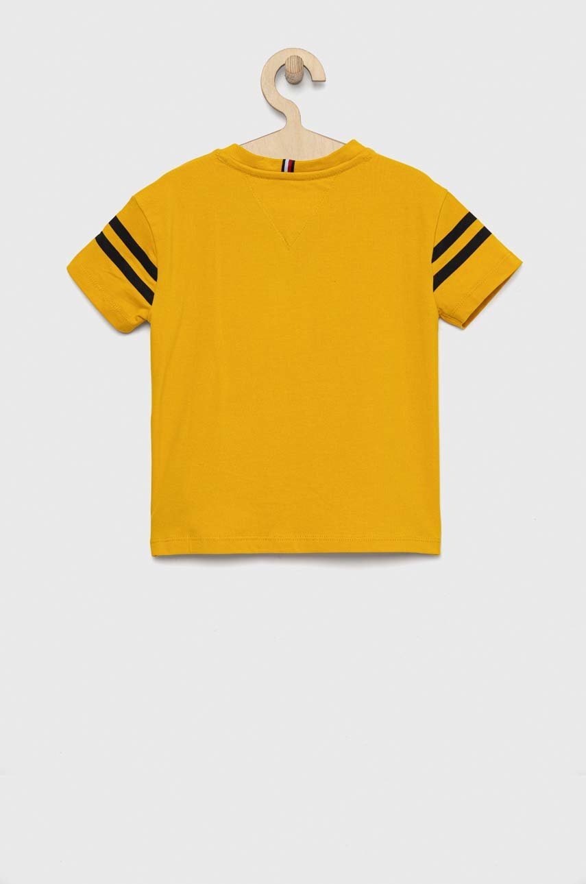 Детская футболка Tommy Hilfiger цвет жёлтый с принтом