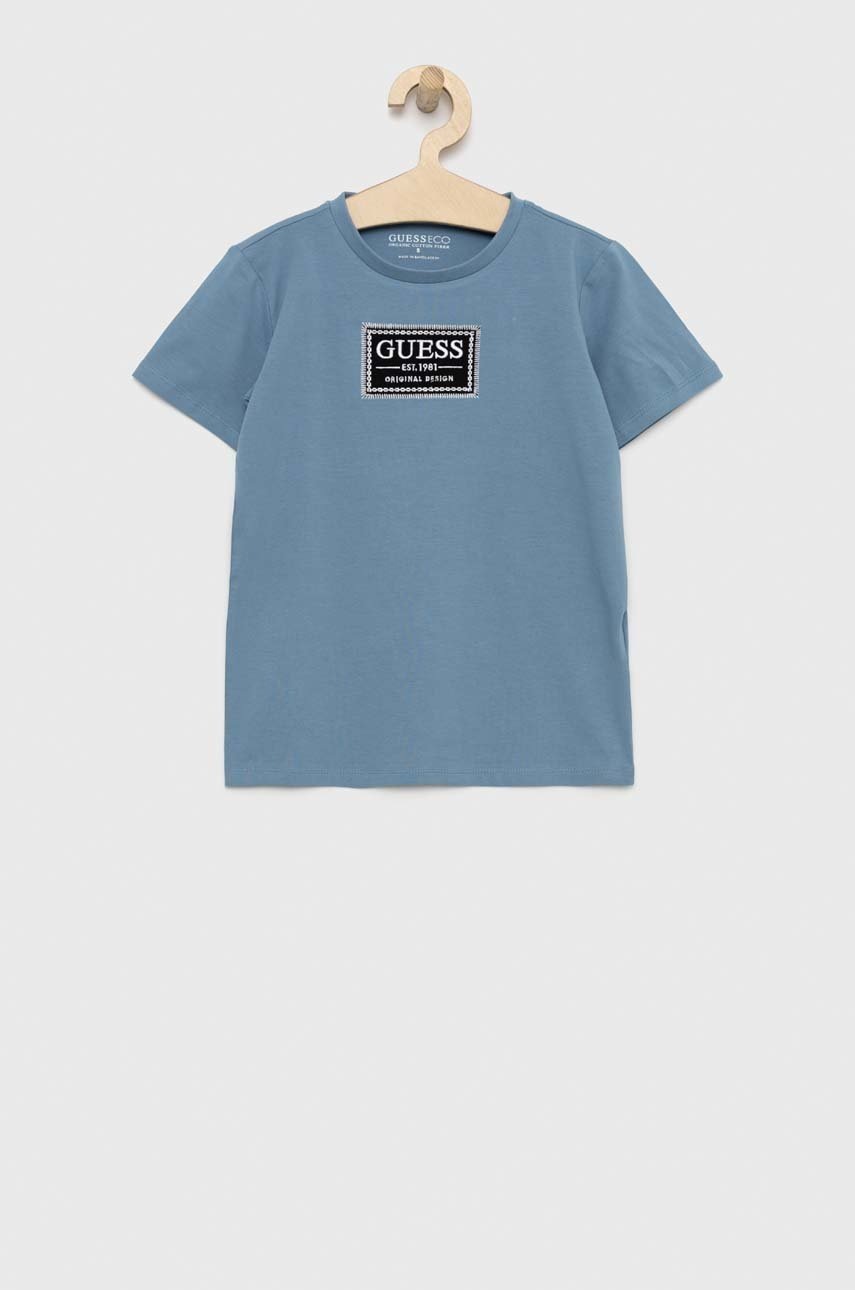 

Дитяча футболка Guess з аплікацією