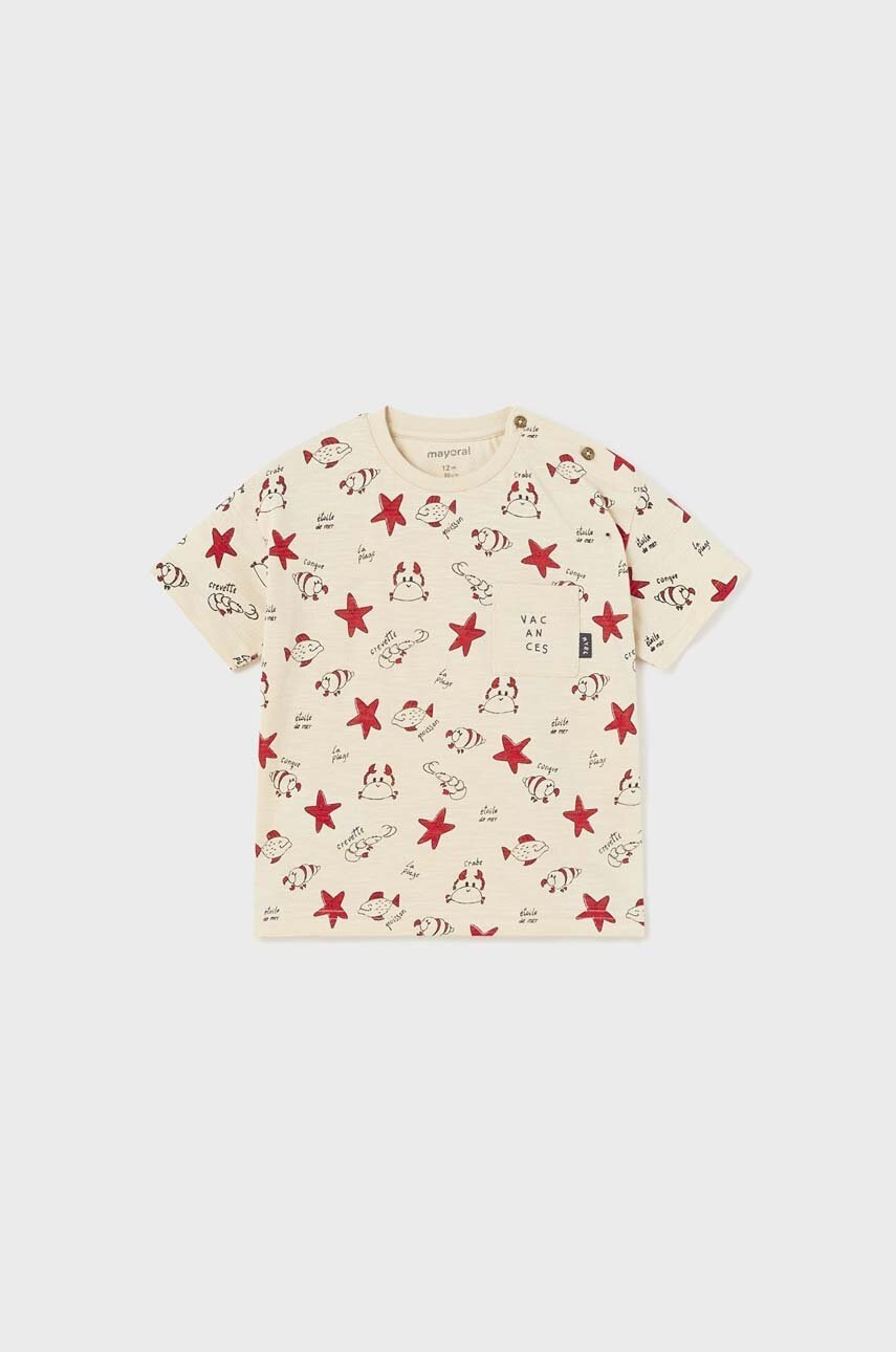Футболка для немовлят Mayoral колір червоний візерунок