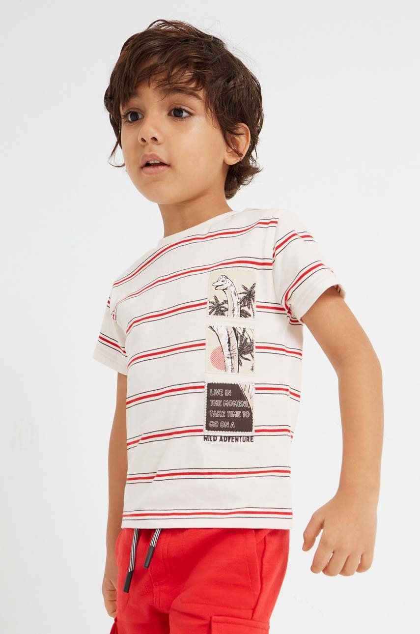 Mayoral tricou de bumbac pentru copii culoarea rosu, modelator